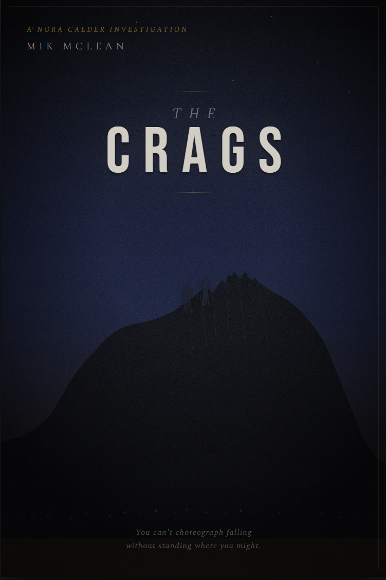 The Crags — Book Two of the Nora Calder Investigation series by Mik McLean. Edinburgh Tartan Noir.